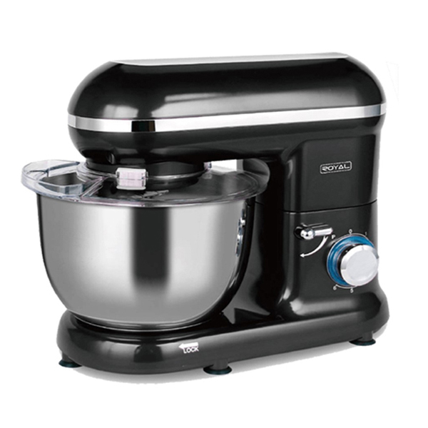 Batidora de pedestal Royal de 6 velocidades en color negro