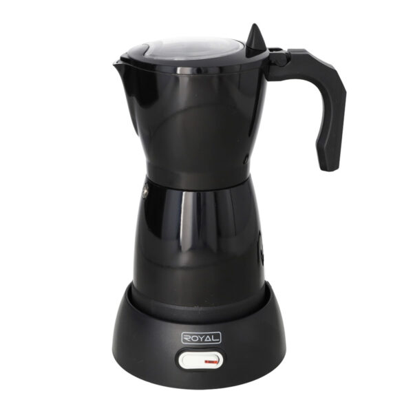 Cafetera electrica de 6 Tazas Negra Royal hero