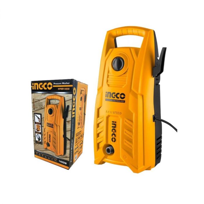 Hidrolavadora Ingco 1400W 1900 Psi con su caja