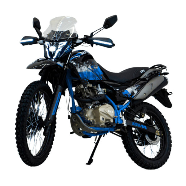 Moto AVA Mustang 250Gy en azul