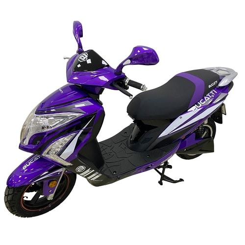 Moto Eléctrica Bucatti F-3 en morado